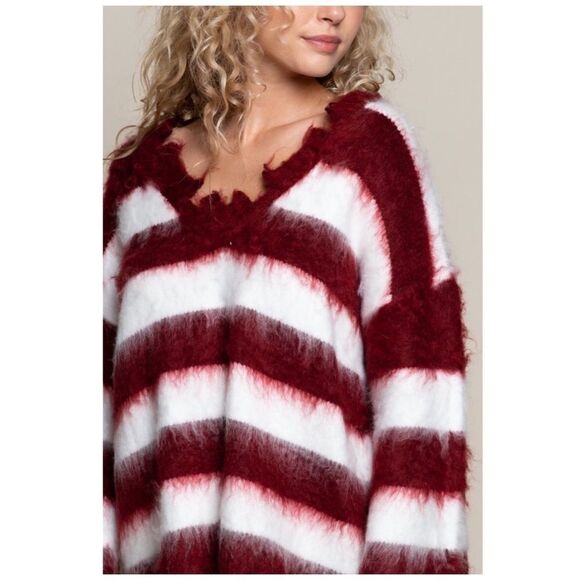 mohair V-Neck Sweater - Picture 6 of 11